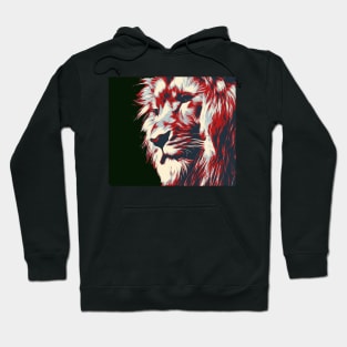 Artistic Lion's head Cute Hand drawn animal Gift Hoodie